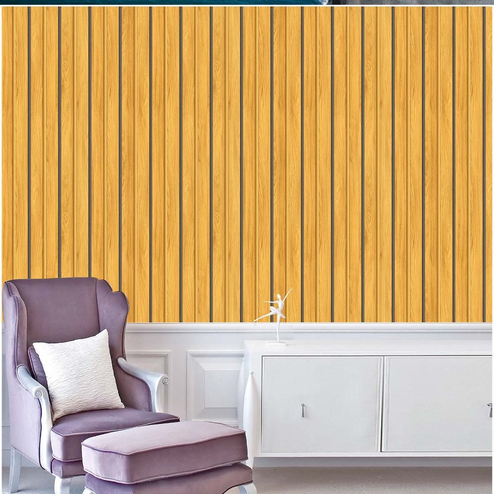 High quality wooden simulation 3D paper waterproof art decor mural papier peint wallpaper wall decor for living room