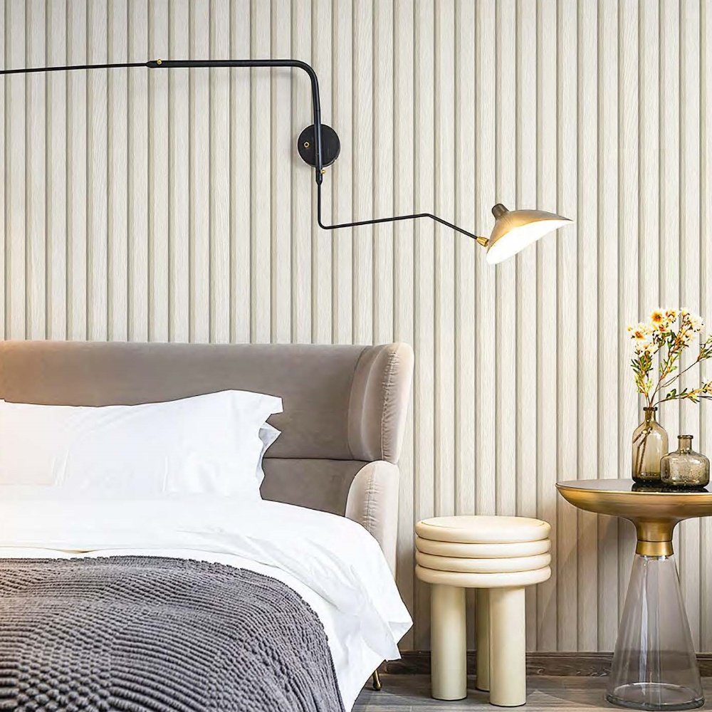 High quality wooden simulation 3D paper waterproof art decor mural papier peint wallpaper wall decor for living room