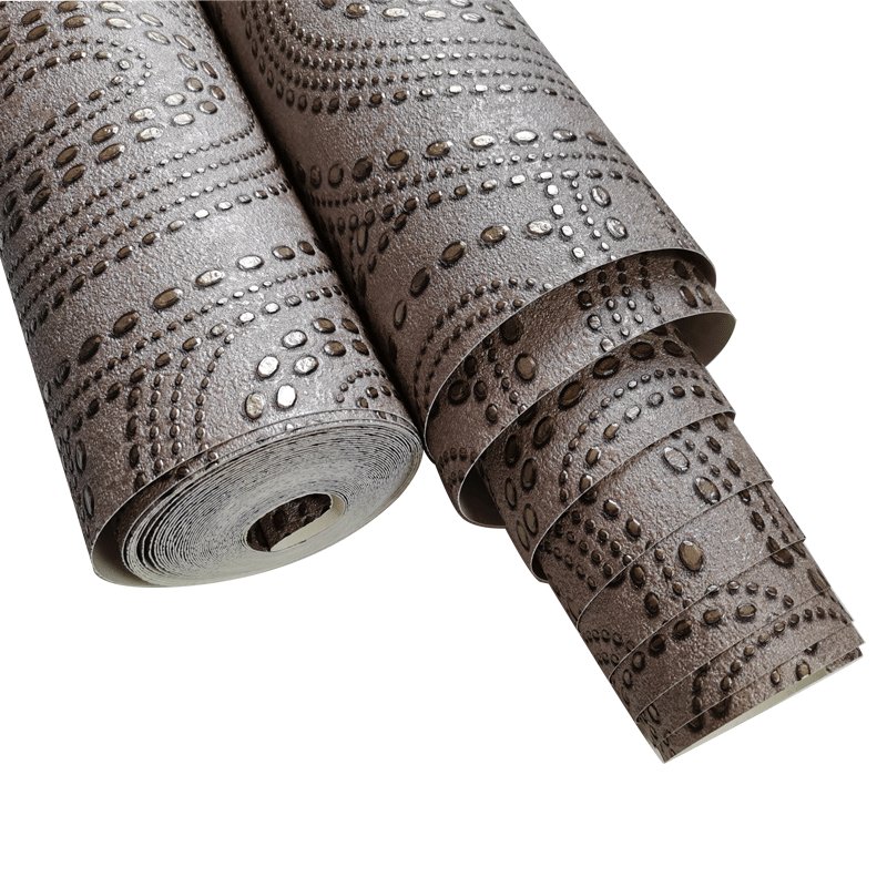 TOPLI 1.06m Deep Embossed Big Size PVC Wall paper Waterproof Damask Italy European Wallpaper