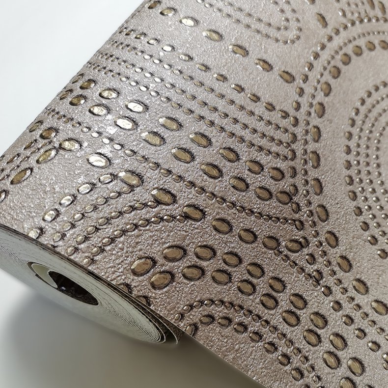 TOPLI 1.06m Deep Embossed Big Size PVC Wall paper Waterproof Damask Italy European Wallpaper