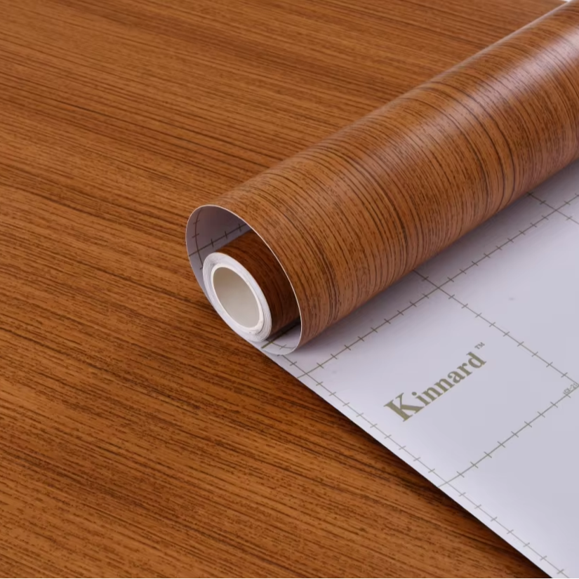 Modern Design PVC Wall Coverings Waterproof & Fireproof Wooden Wallpaper Rolls Anti-Static for Home Decoration for Apartments