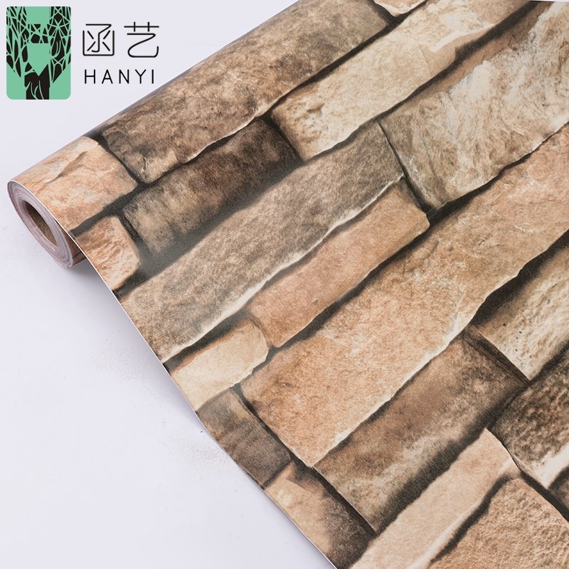 17.78inches Self adhesive paper peel and stick vinyl film furniture decorative waterproof wallpaper rolls