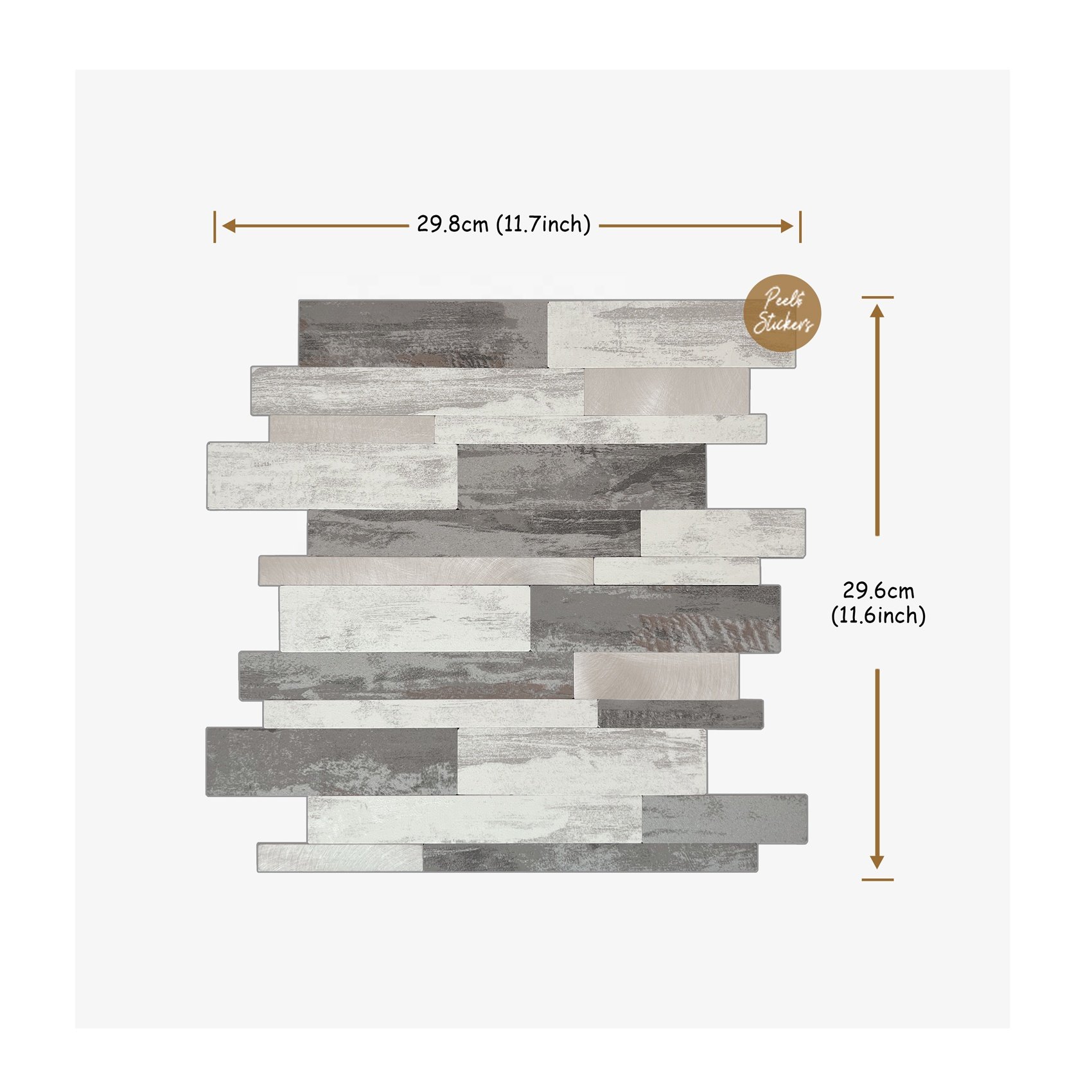 Factory Supply Modern 3D Brick 4mm PVC Self-Adhesive Wallpaper Waterproof Stone Wall Peel and Stick Tiles for Home&Bedroom