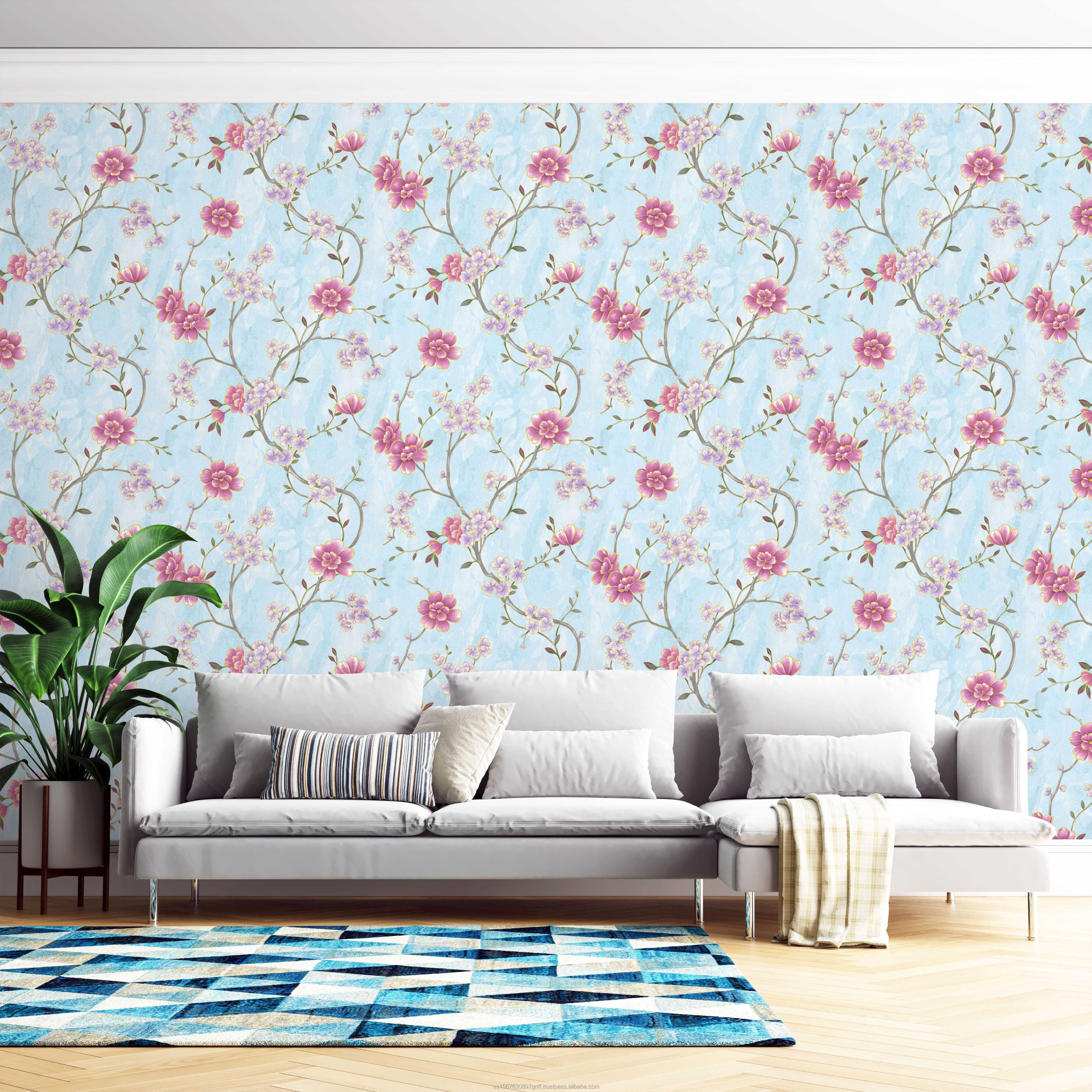 Luxury Wallpaper Flower Wallpaper Home Decor Wallpaper Rolls Embossed Wall Covering