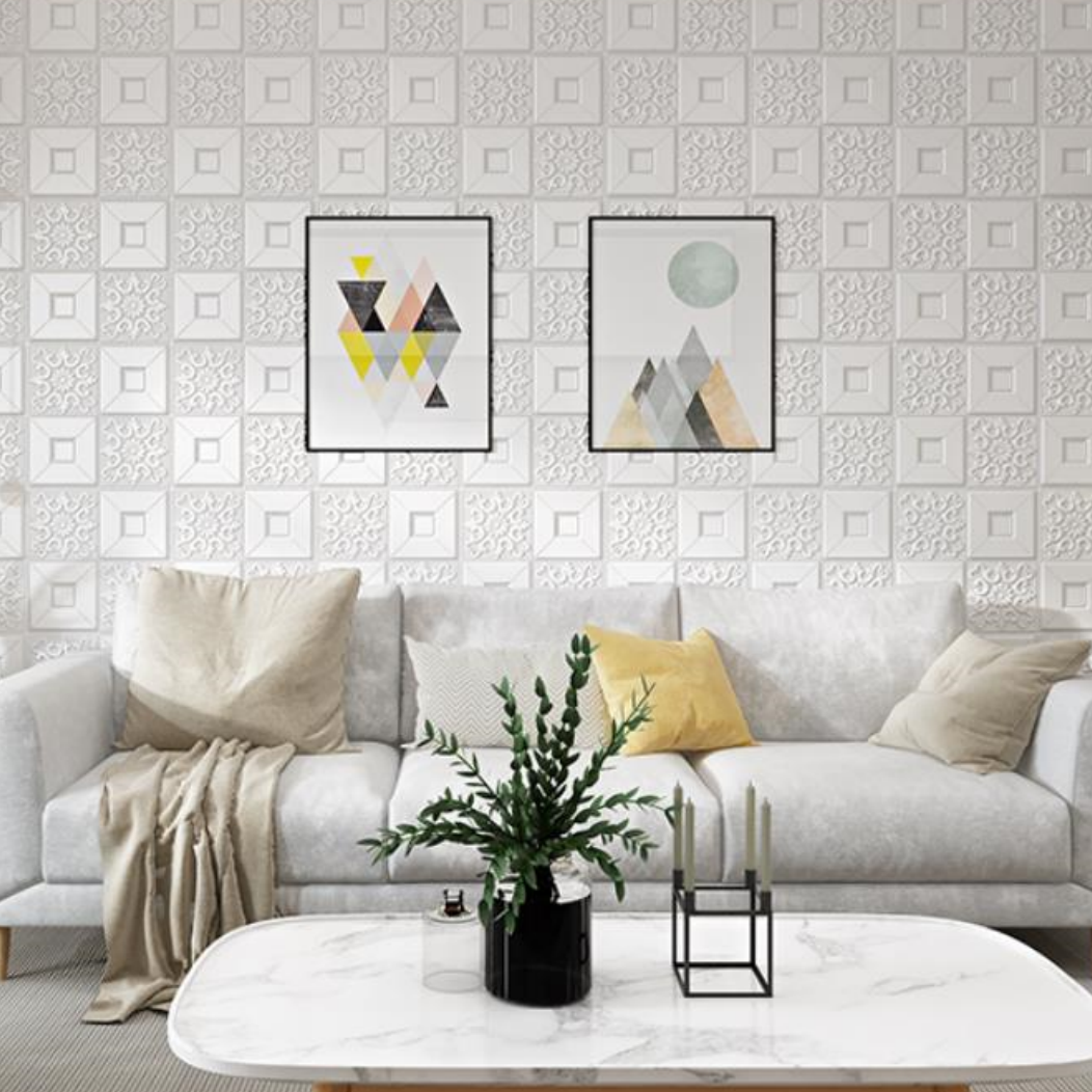 Geometric Pattern of Contemporary Multi Color Design Self Adhesive Waterproof Wallpaper Rolls for Ceiling and Livingroom