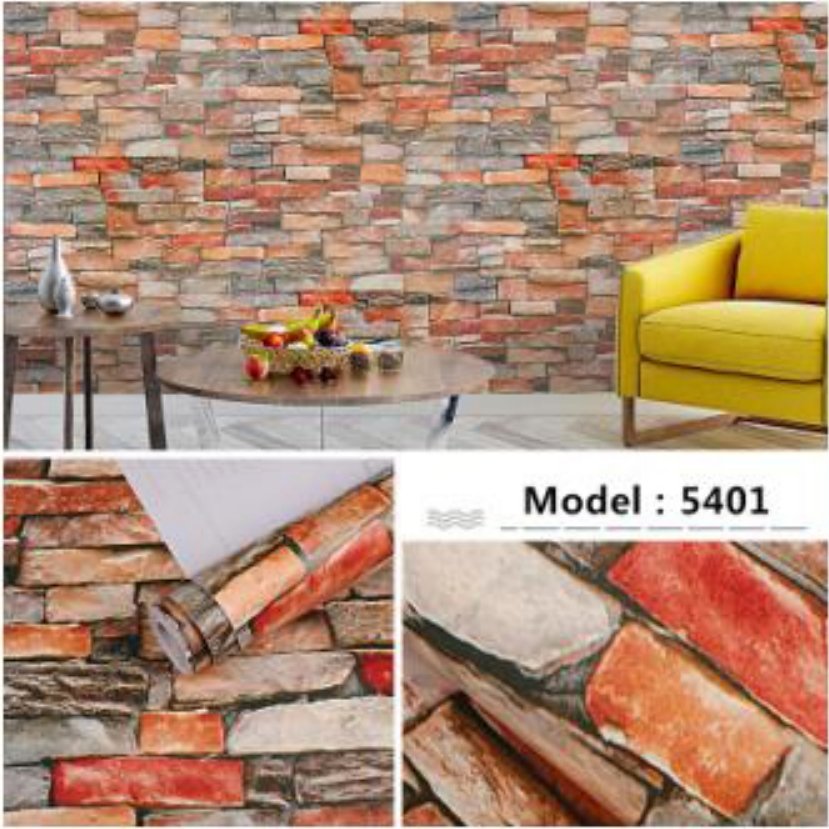 Tropical Rainforest Style/leaf pattern wallpaper wall sticker PVC rolls for home/hotel/restaurant wall decoration