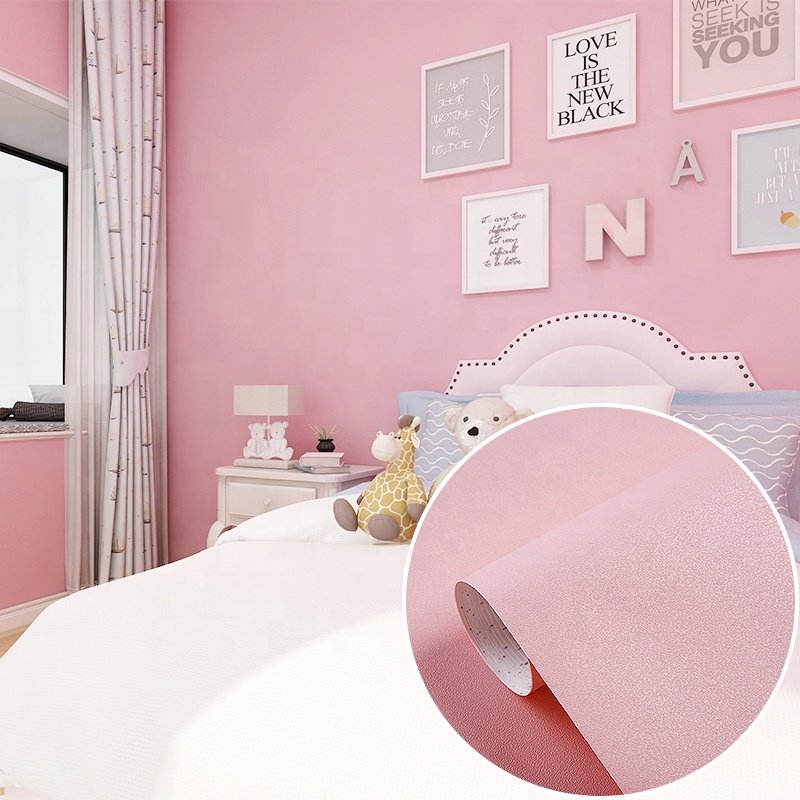 Removable wallpaper Home decor wall stickers wall paper plain embossed wallpaper solid textured wallpaper