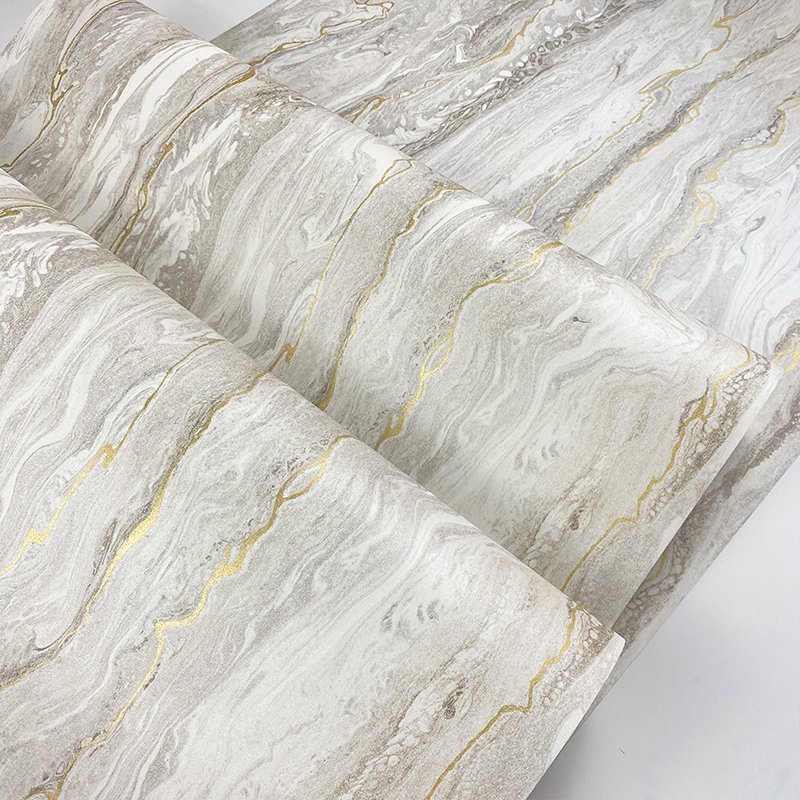 Simplicity light luxury style simulated marble pattern wallpaper living room dining room background wall personalized wallpaper