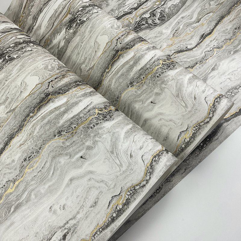 Simplicity light luxury style simulated marble pattern wallpaper living room dining room background wall personalized wallpaper