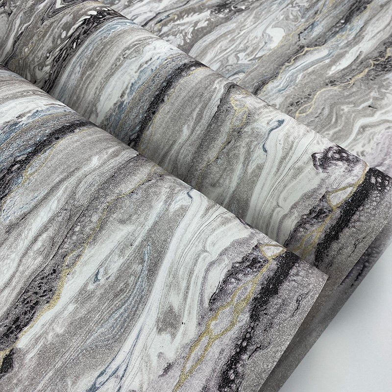 Simplicity light luxury style simulated marble pattern wallpaper living room dining room background wall personalized wallpaper