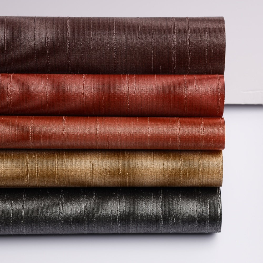 Wholesale Inventory solid color modern design wall paper smokeproof various color to choose pvc vinyl wallpaper for bedroom