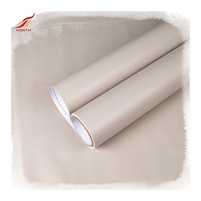 Caviosen premium pvc decorative film hotel room wall paper home decoration solid pure color wallpaper