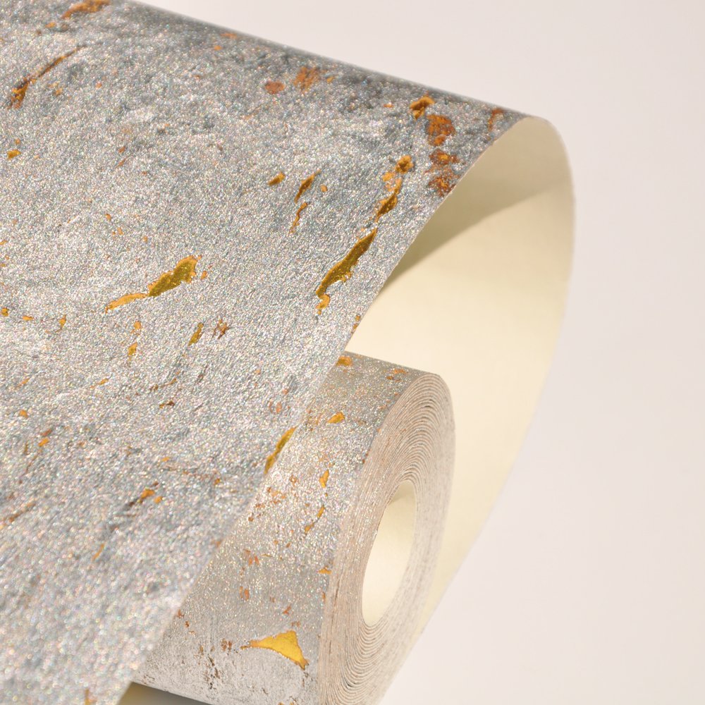 MYWIND 5.5*0.91M/ROLL New color Silver Gold Nordic style Real Cork Metallic Wallpaper For Home Decoration