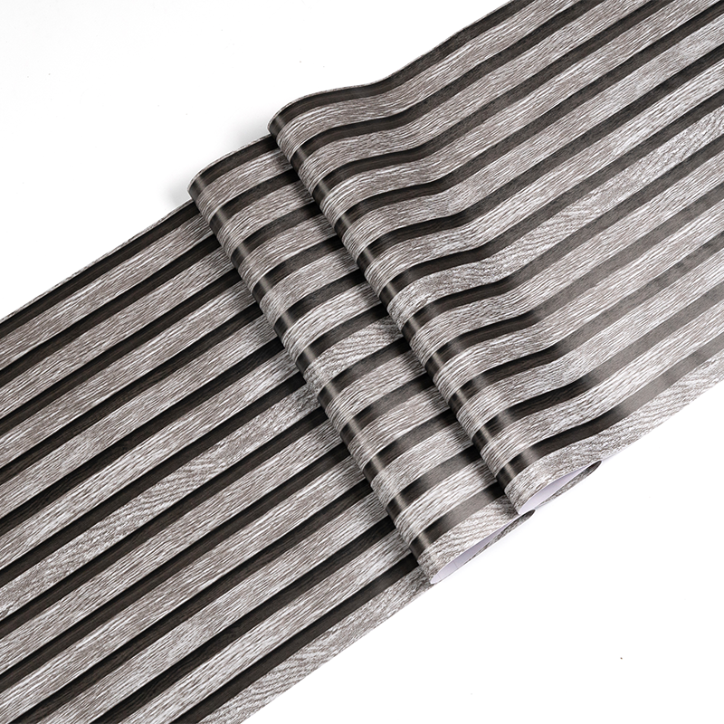 PVC Self-Adhesive Wallpaper Wood Stripe Grain Wall Paper Rolls Peel and Stick Vinyl Film Waterproof For Home Decor