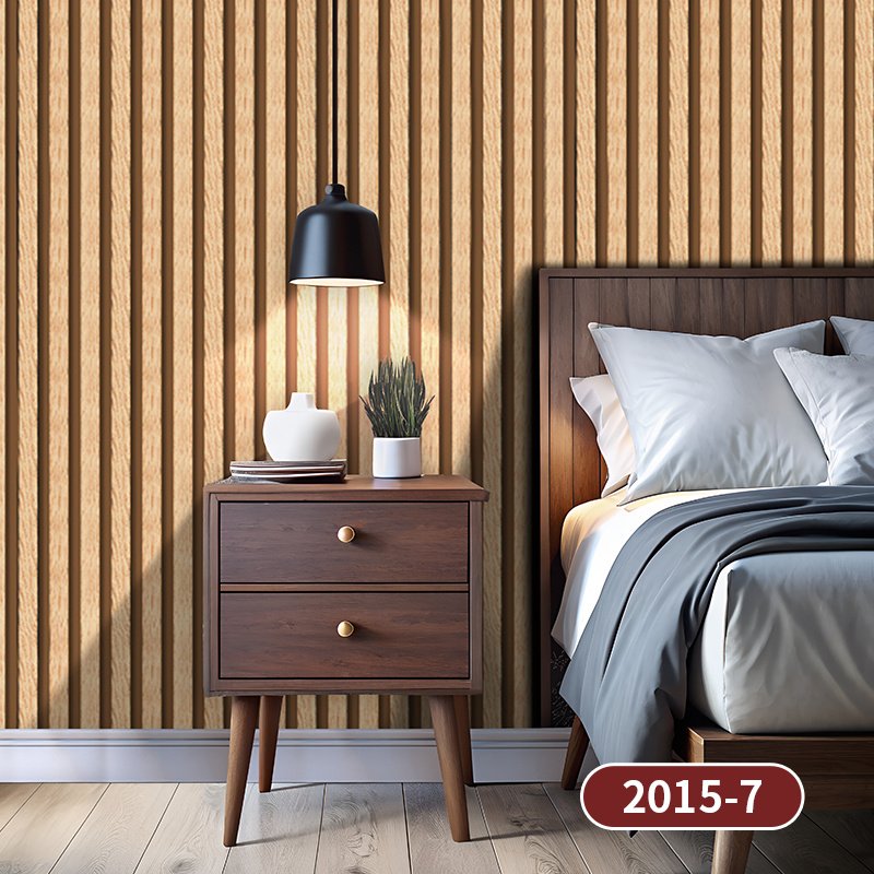 PVC Self-Adhesive Wallpaper Wood Stripe Grain Wall Paper Rolls Peel and Stick Vinyl Film Waterproof For Home Decor