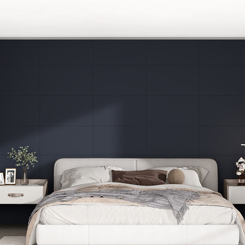 Crashproof Foam Wall Tile Peel and Stick Wallpaper Imitating Skin Touching Texture for Children's Bedrooms