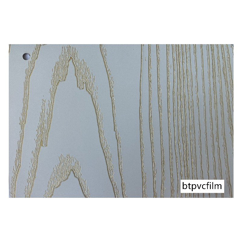 Architectural Vinyl Wrap Wooden Grain Embossed PVC Film for Furniture PVC Foil Film Roll