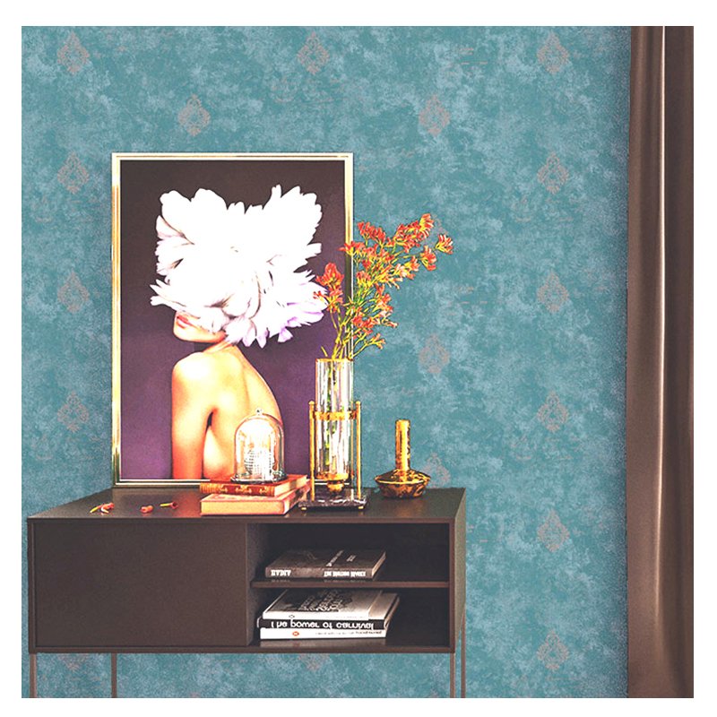 Vintage European style small flower environmentally friendly breathable non woven wallpaper
