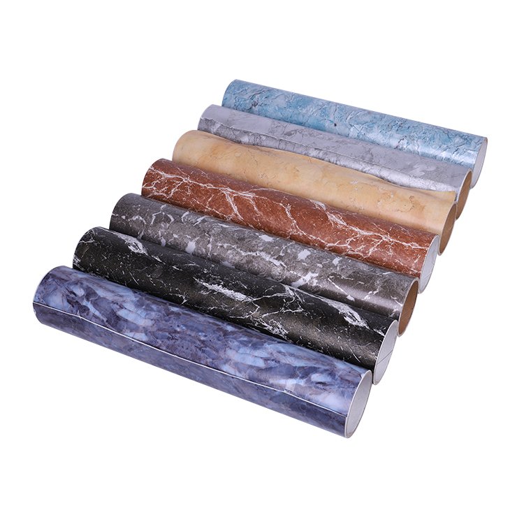 Household Living Room Kitchen Marble Glossy Self Adhesive Sticker Film Vinyl wall paper rolls wallpaper