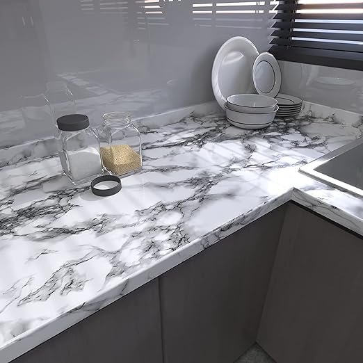 Cheap Marble sticker Wallpaper grey waterproof Peel and Stick Self Adhesive Wallpaper Removable for home decoration