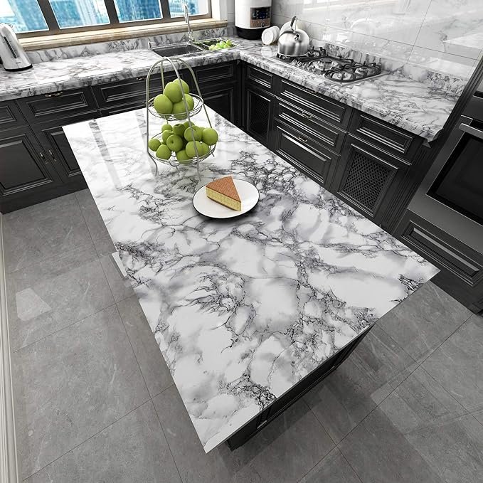 Cheap Marble sticker Wallpaper grey waterproof Peel and Stick Self Adhesive Wallpaper Removable for home decoration