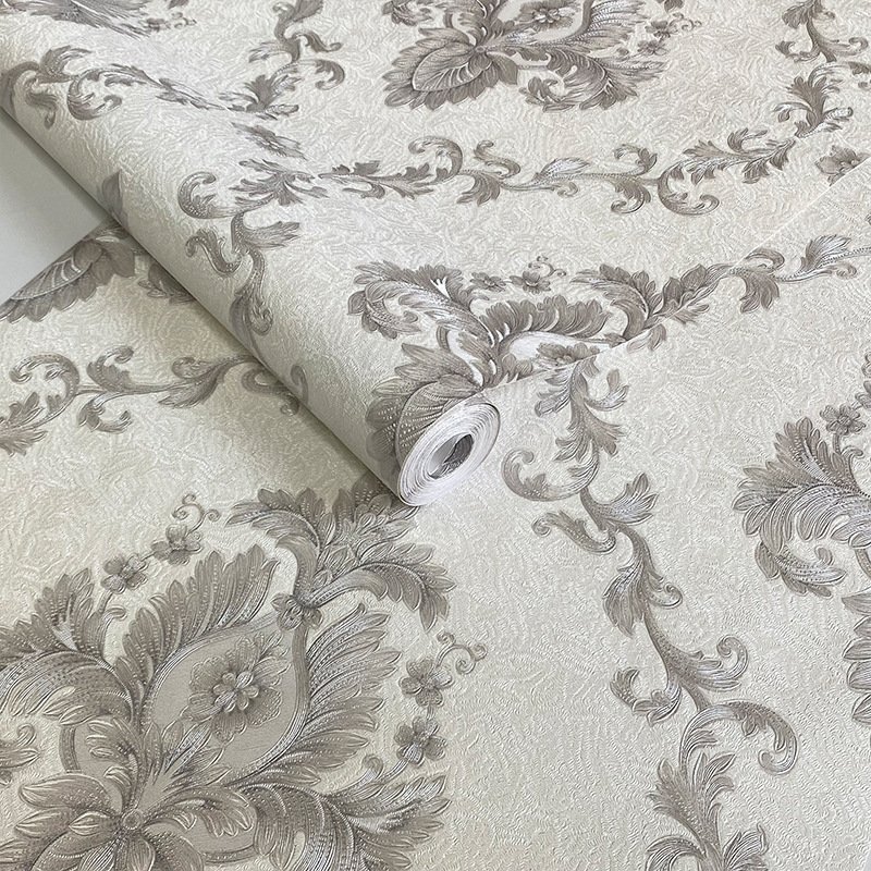 3d big flower roll aesthetic european floral waterproof wallpaper soft low price roll custom for room