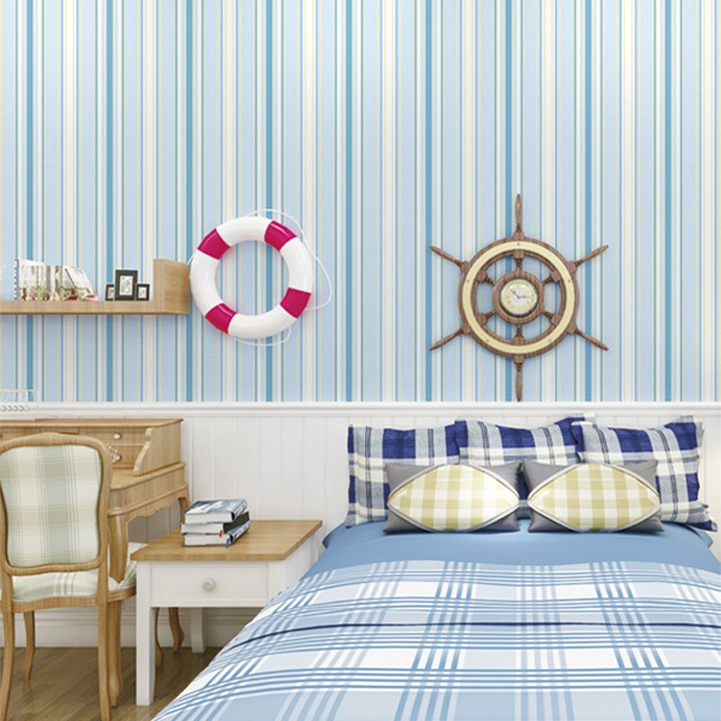 Children's Bedroom Decorative Cartoon Wallpaper Non-Woven Interior Wall Panels for Room Decoration