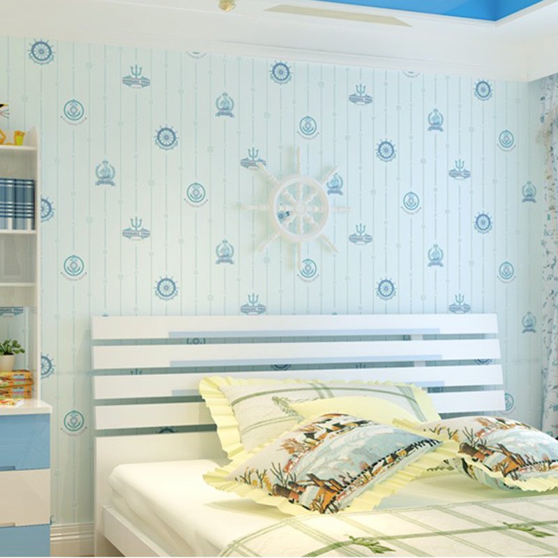 Children's Bedroom Decorative Cartoon Wallpaper Non-Woven Interior Wall Panels for Room Decoration