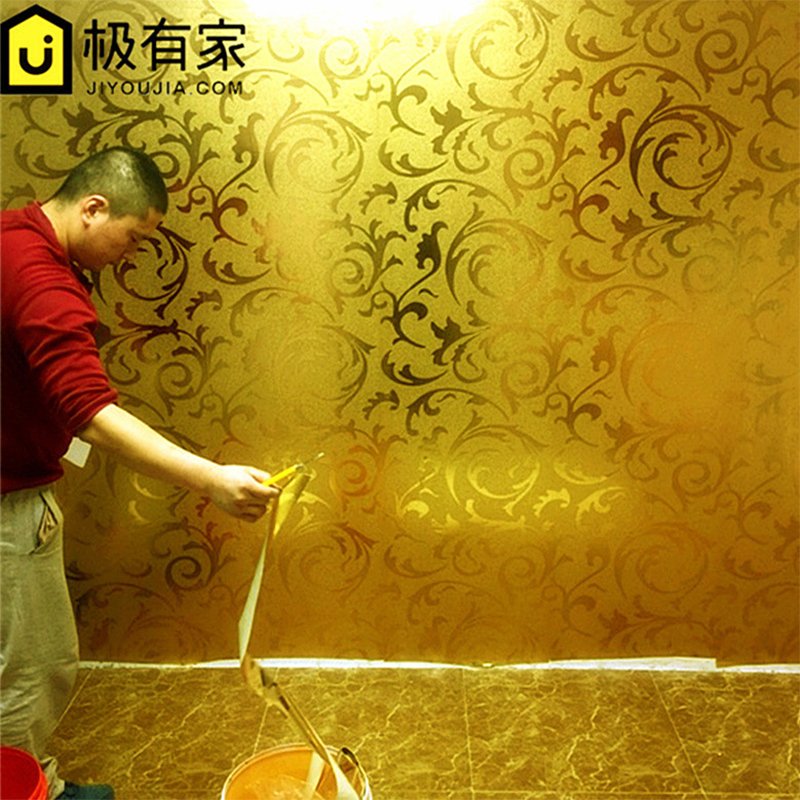 wallpaper gold foil pvc rolls factory in china wall papaper water and flam resistance wall panels sticker adhesion wallpaper