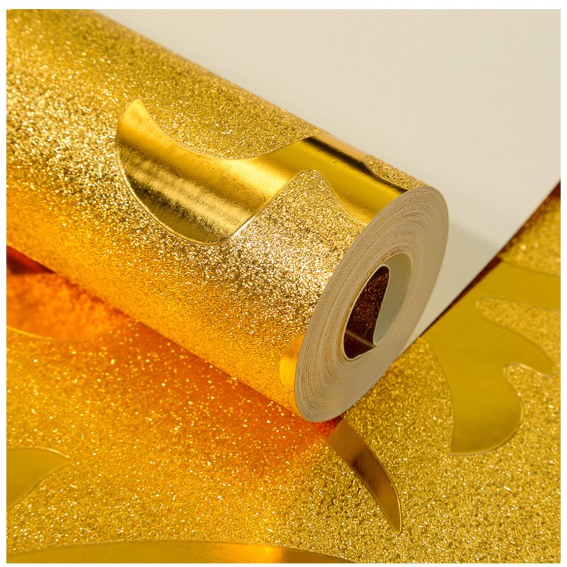 wallpaper gold foil pvc rolls factory in china wall papaper water and flam resistance wall panels sticker adhesion wallpaper