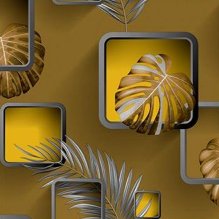 Non-woven Self Adhesive Bedroom Wall Papers Home Decor Flower Romantic Wallpaper PVC Summer Graphic Design Modern Geometric 53cm