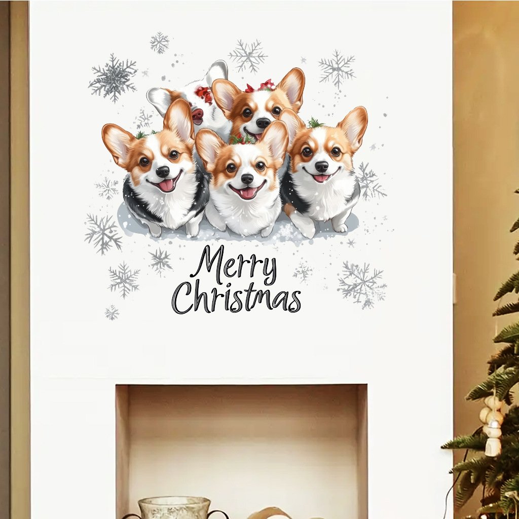 christmas toilet stickers supplies santa claus pvc Self-adhesive peel & stick waterproof bathroom wall stickers sales promotion