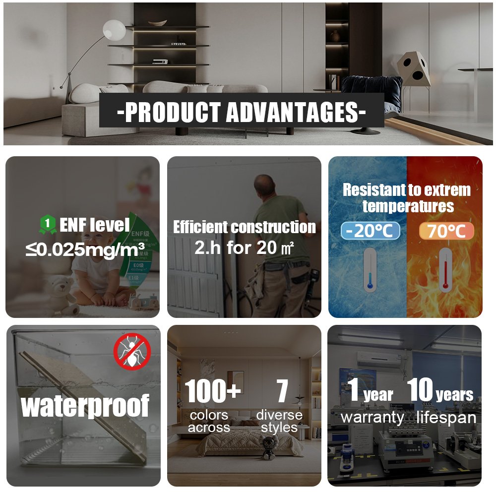 TIANAN Decorative Panels 3D PS Wall Panel Customized Indoor Wall Cladding Waterproof WPC Modern Waterproof Wallpaper 8mm / 5mm