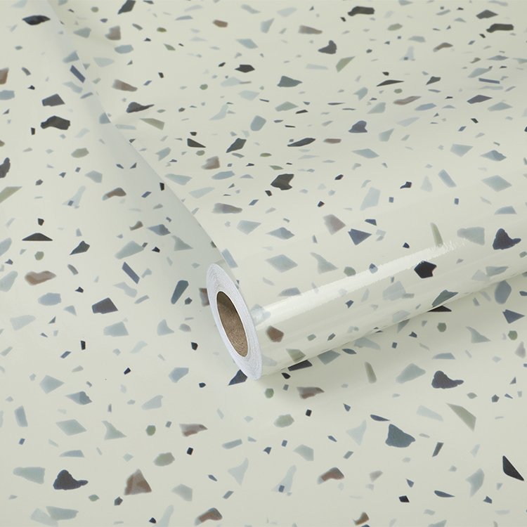 Wholesale multi color 3d modern fireproof marble effect designs wallpaper sticker contact paper