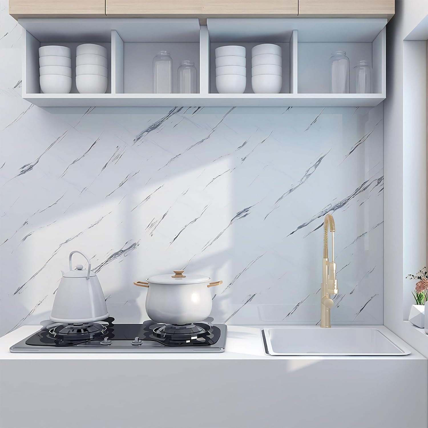40cm*10m Modern Vinyl Peel And Stick Wallpaper Self Adhesive Wallpaper Rolls Marble Sticker For Restaurant