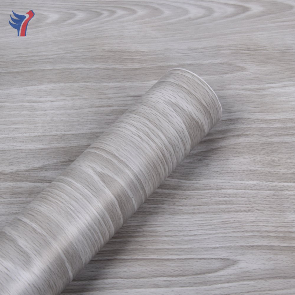 Jinyi W2904 Grey Gray Wood Vinyl Peel and Stick Funiture Selfadhesive Wall Paper Sticker Roll Wallpaper