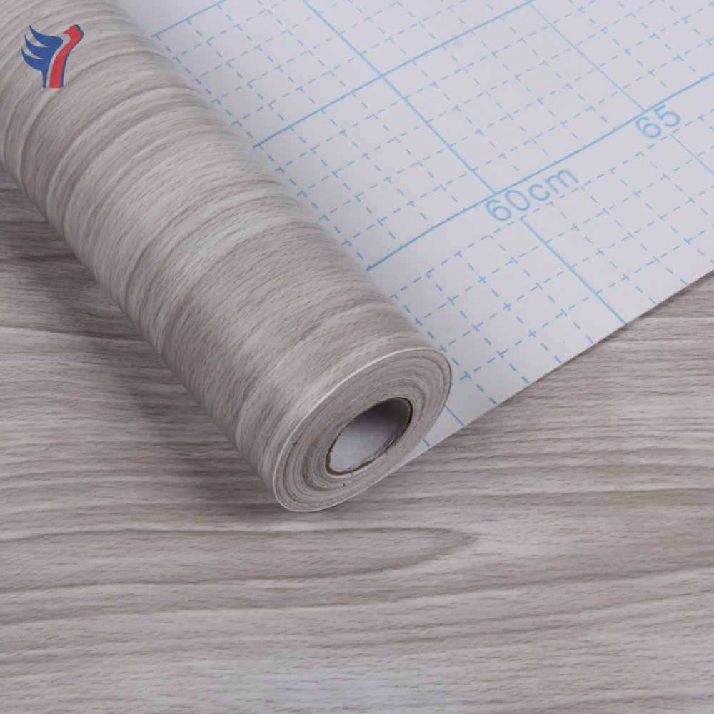 Jinyi W2904 Grey Gray Wood Vinyl Peel and Stick Funiture Selfadhesive Wall Paper Sticker Roll Wallpaper