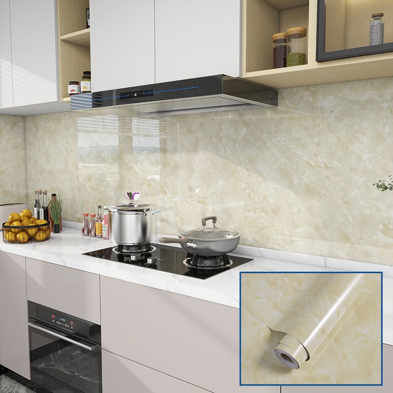 DUUEIHHUER Popular Marble Design PVC Wallpaper Rolls Easy Installation Wallspvc Panels for Room Decoration Recommended