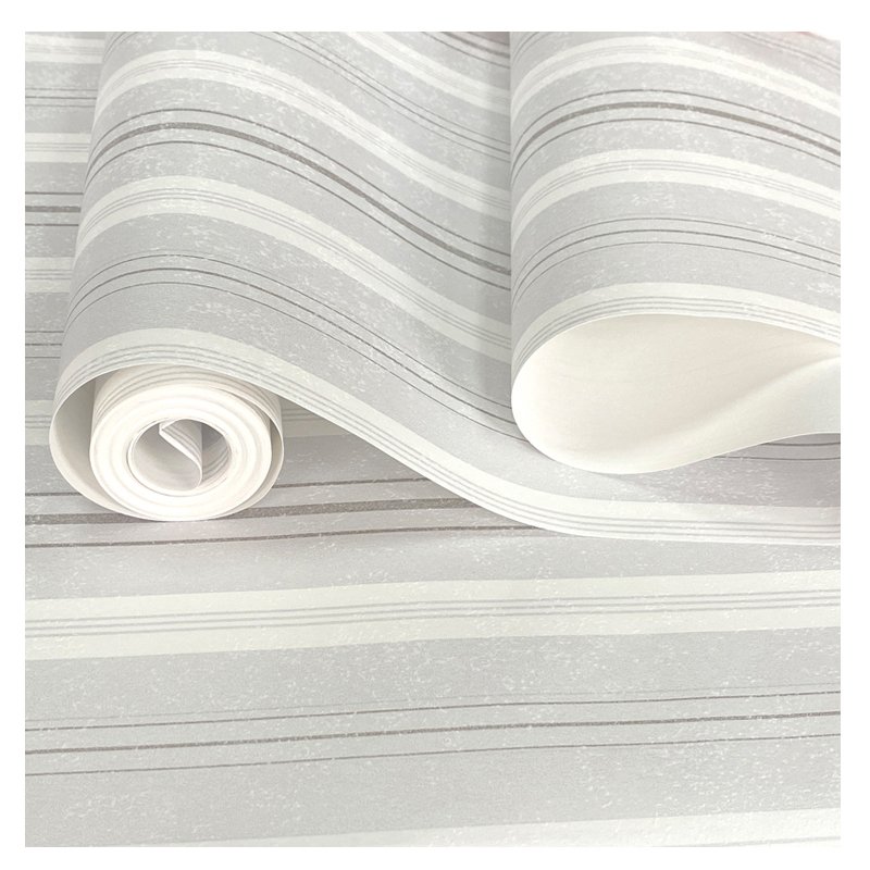 Mediterranean style striped non woven wallpaper
