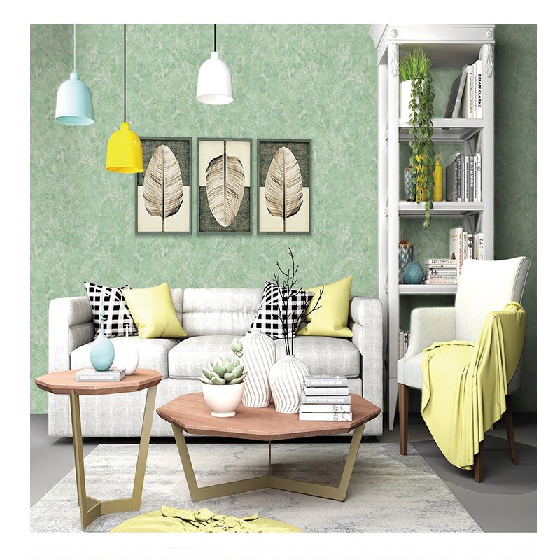 Manufacturer Wallpaper Nordic Modern Minimalist Plain Non-woven Wall Paper Bedroom Study Waterproof Wallpaper Rolls
