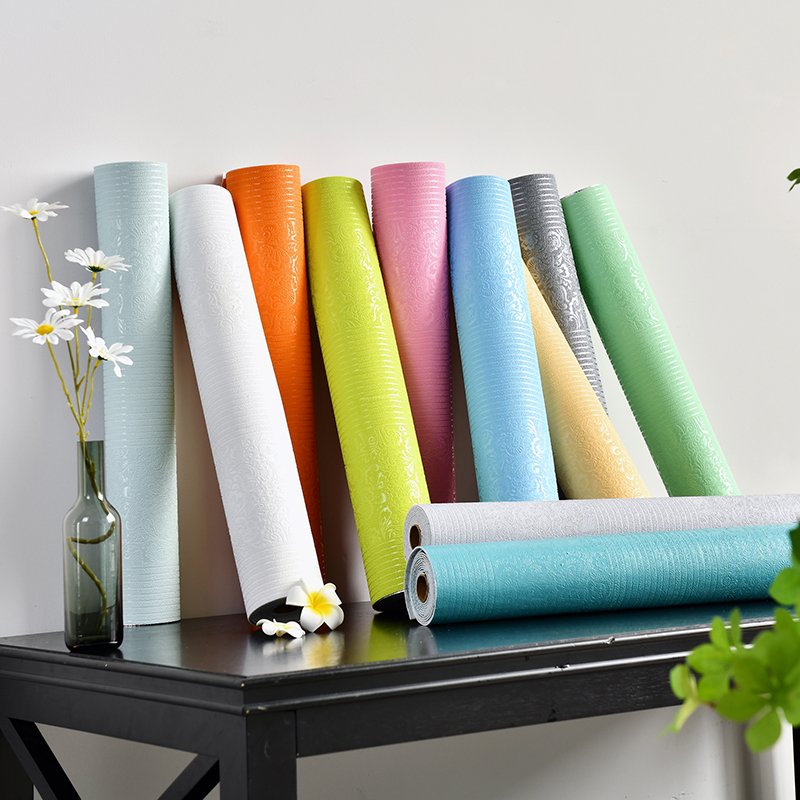 Manufacturer Wallpaper Nordic Modern Minimalist Plain Non-woven Wall Paper Bedroom Study Waterproof Wallpaper Rolls