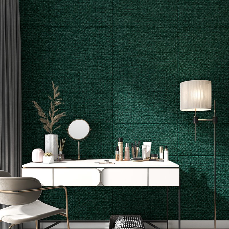 70x70cm Modern Self-adhesive PVC Linen Textured Wall Sticker Waterproof Soft Wall Panel for Home Decor Bedroom Living Room