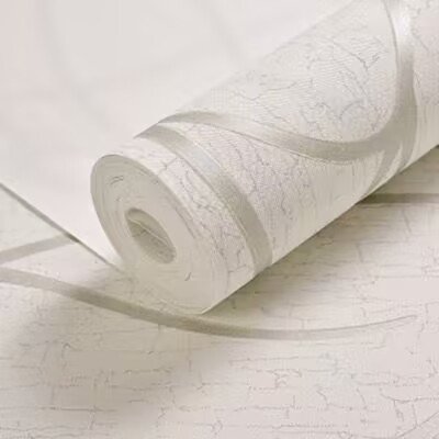 Factory Supply 3D Suede Brown Designs Gold Lines Striped Walls Roll Modern Non-Woven Wallpaper For Home