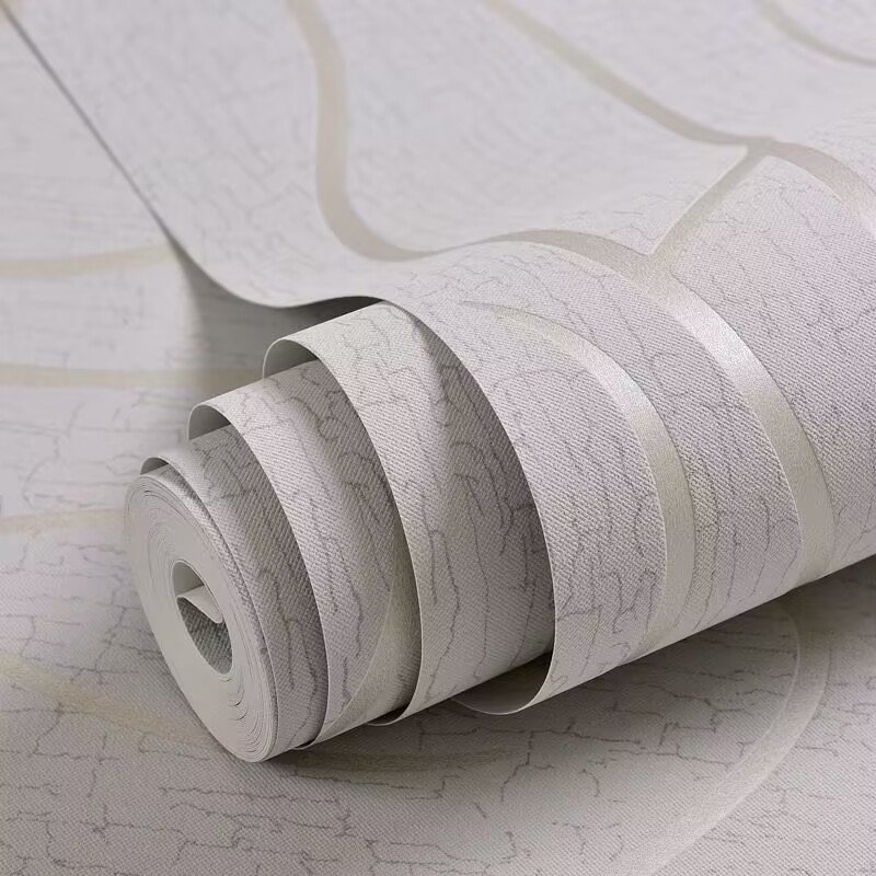 Factory Supply 3D Suede Brown Designs Gold Lines Striped Walls Roll Modern Non-Woven Wallpaper For Home