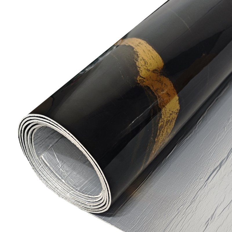 PET Marble Wallpaper Roll Foam Wallpaper stickers High Gloss Marble Peel And Stick For Home Decora