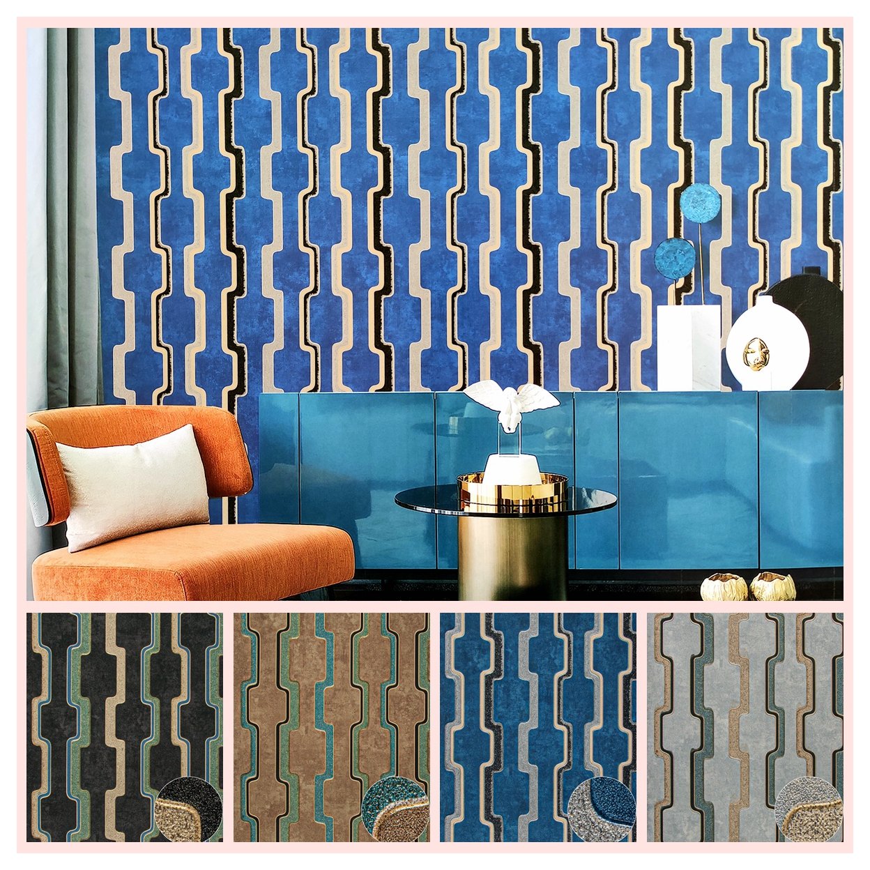 2021 designs vinyl wallpaper 3d wall paper, 3d room decorative wallcovering