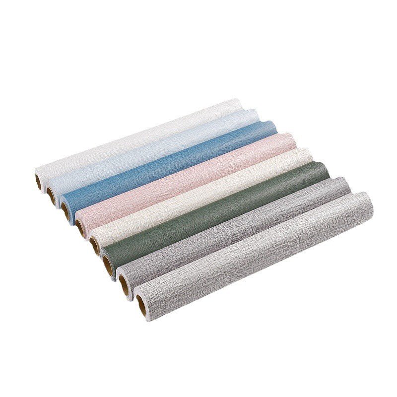 Fabric Wallpaper Textured Contact Paper 23.6in x 118in Peel and Stick Faux Linen Wall Paper Self-Adhesive Vinyl Wallpaper