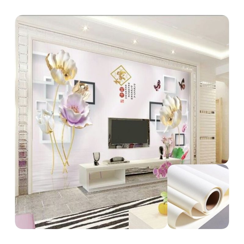 High Quality Modern Home Decoration 3D Wallpaper Rolls Decorative 3d Printing Wall paper Rolls For Office