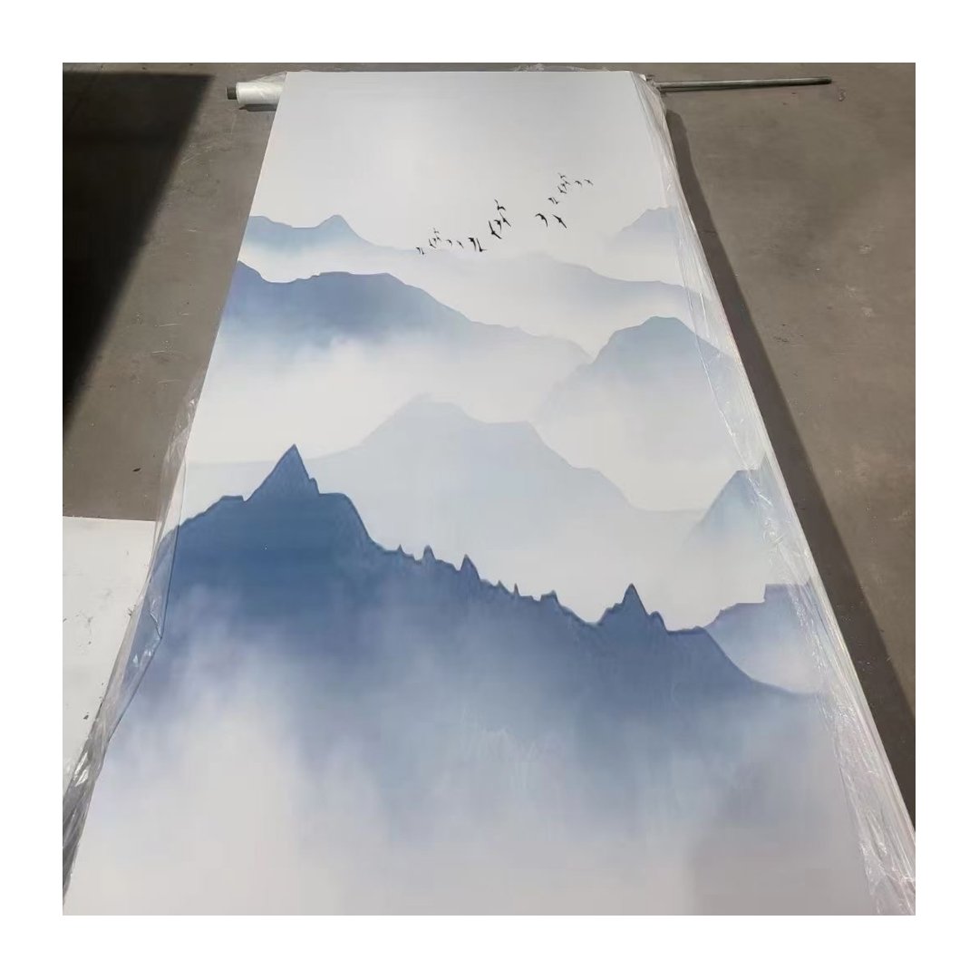 High Quality Decorative Marble Alternative PVC UV Marble Sheet Uv Coating Pvc Marble Sheet Wall Panel