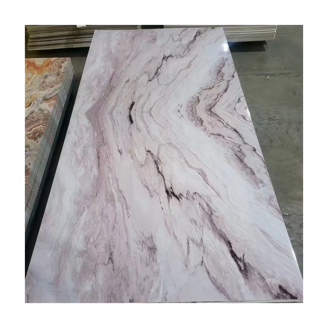 High Quality Decorative Marble Alternative PVC UV Marble Sheet Uv Coating Pvc Marble Sheet Wall Panel